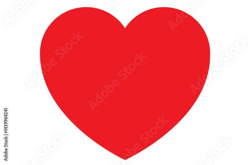 Red heart vector image on white background. Red heart icon vector. Heart love icon. heart Collection. Vector Art.	