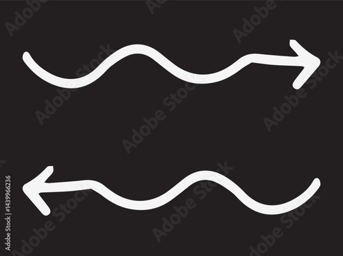 creative set of hand-drawn arrows curved, straight, looped, zigzag, and spiral arrows. infographics, marketing presentations, and social media visuals. sketch aesthetic branding, UI/UX wireframes