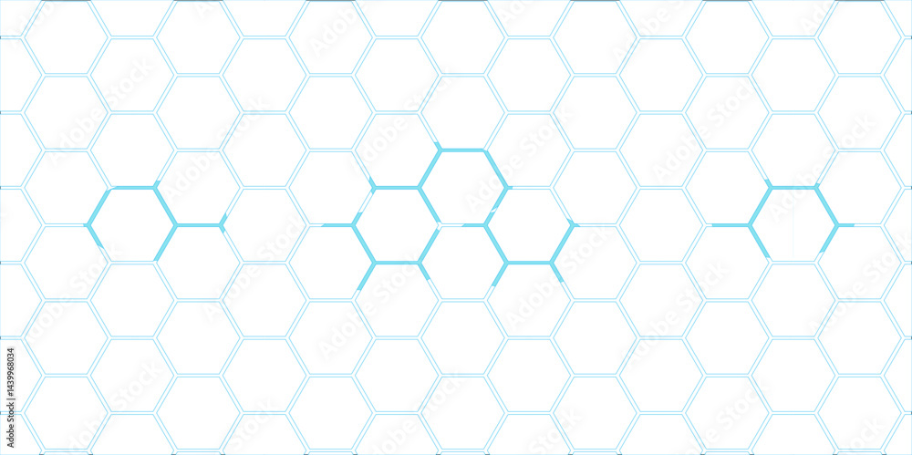 Blue hexagonal pattern with abstract geometric design and seamless honeycomb texture Blue hexagonal pattern with abstract geometric design and seamless honeycomb texture