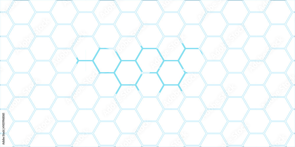 Blue Hexagonal Pattern Abstract Background with Geometric Honeycomb Texture Blue Hexagonal Pattern Abstract Background with Geometric Honeycomb Texture