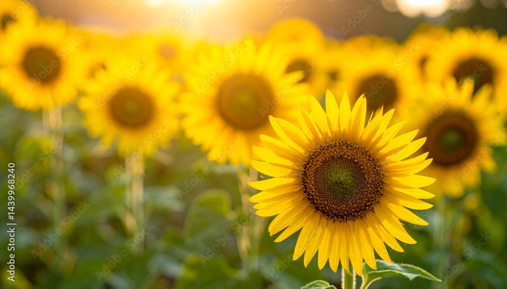 nature background with sunflower in sunlight nature background with sunflower in sunlight