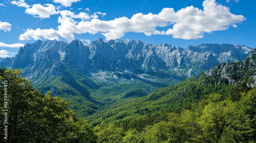 Majestic Mountain Range Panorama Majestic Mountain Range Panorama