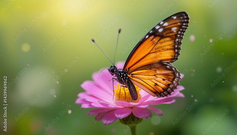 Obraz premium Butterfly flying isolated on transparent background.