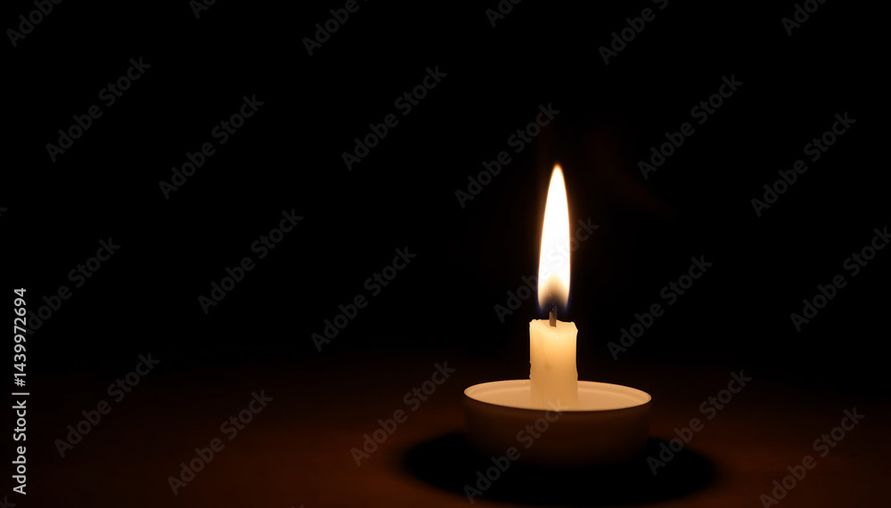 Close-Up of a Candle Flame in the Dark Close-Up of a Candle Flame in the Dark