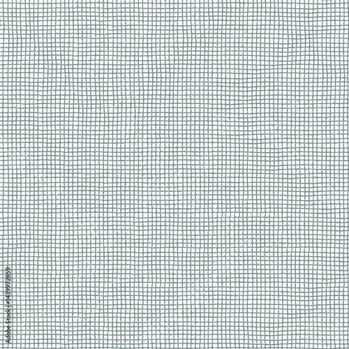 Seamless checkered repeating pattern with hand drawn very small cell or mesh for wrapping paper, surface design and other design projects