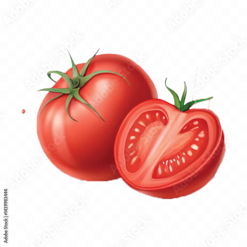 realistic 3d red tomato juice or ketchup sauce splashes isolated on transparent background