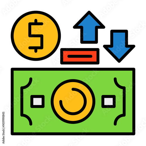 Exchange rate Filled Icon