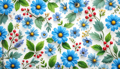 Soft pastel floral illustration featuring blooming flowers on a white background. Perfect for spring designs, wedding invites, or nature-inspired projects.