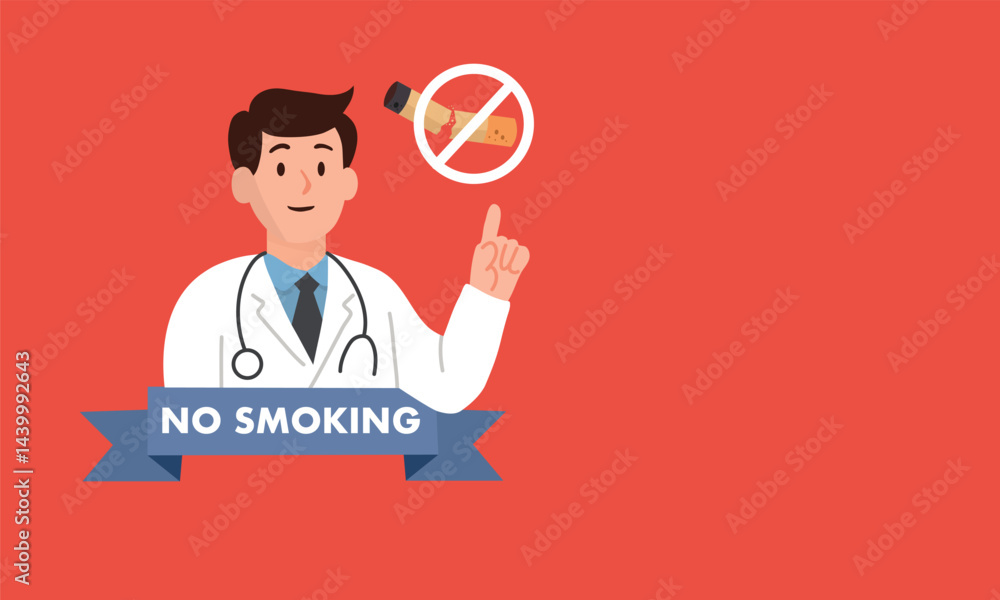 conceptual illustration vector for World No Tobacco Day, stop smoking awareness about the harmful effects of tobacco use and to encourage people around the world to quit smoking and using tobacco prod conceptual illustration vector for World No Tobacco Day, stop smoking awareness about the harmful effects of tobacco use and to encourage people around the world to quit smoking and using tobacco prod