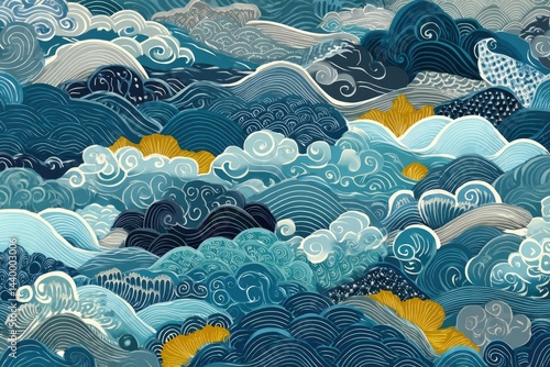 Abstract Wave Pattern Design