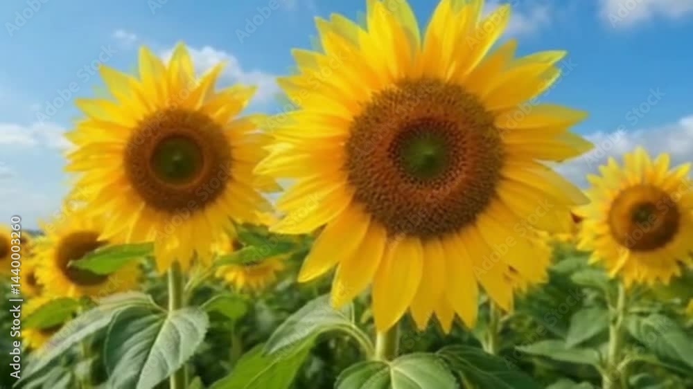 Golden Sunflowers Reaching for Sunlight
Golden Sunflowers Reaching for Sunlight