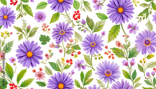 Soft pastel floral illustration featuring blooming flowers on a white background. Perfect for spring designs, wedding invites, or nature-inspired projects.