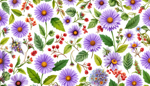 Soft pastel floral illustration featuring blooming flowers on a white background. Perfect for spring designs, wedding invites, or nature-inspired projects.