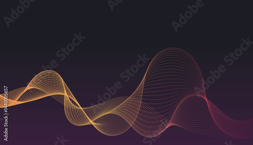 Interpolated wavy line background