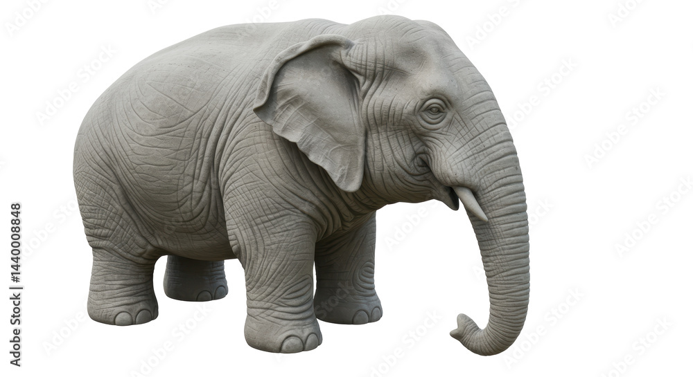 Obraz premium Isolated Elephant statue