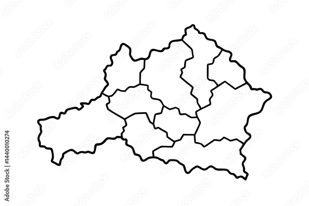 Belarus Administrative Divisions Map Belarus Administrative Divisions Map