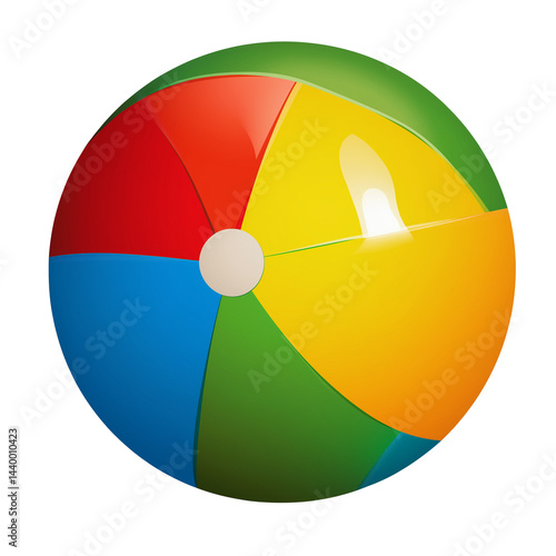 Free Download Colorful beach ball ready for summer fun - GFXLoad