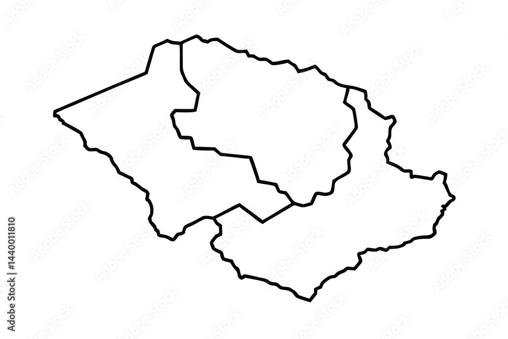 Outline Map of Lesotho Provinces Outline Map of Lesotho Provinces