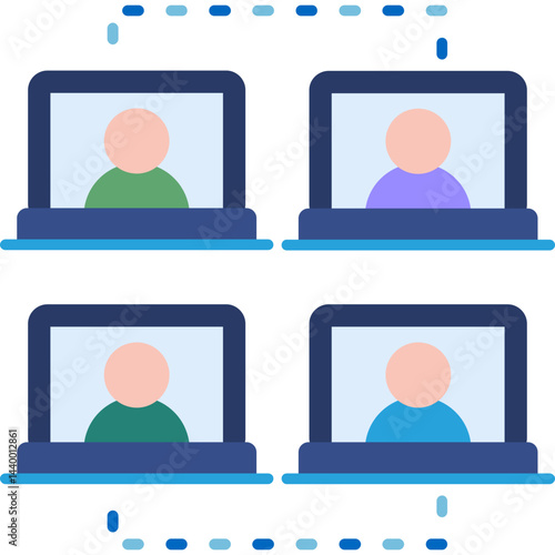Remote Collaboration Tools Icon