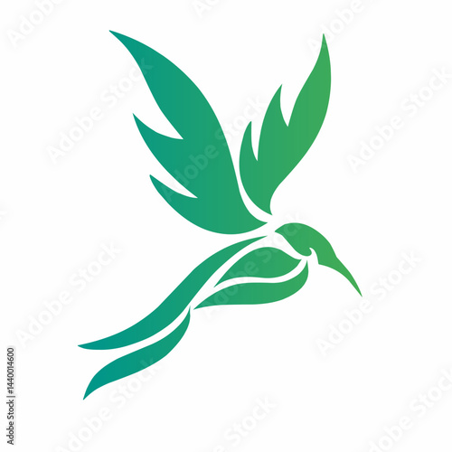 illustration design of a colibri or hummingbird. suitable for logo symbol elements design