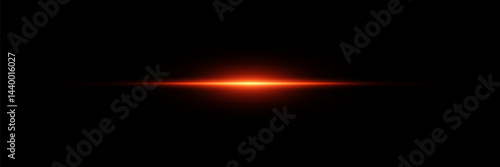 Red light beam effects. Vector illustration