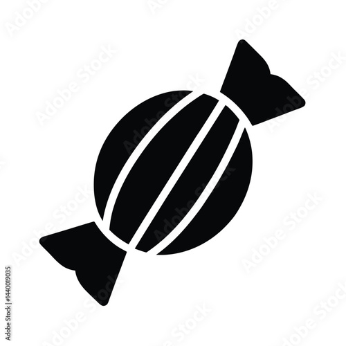 candy icon silhouette vector illustration