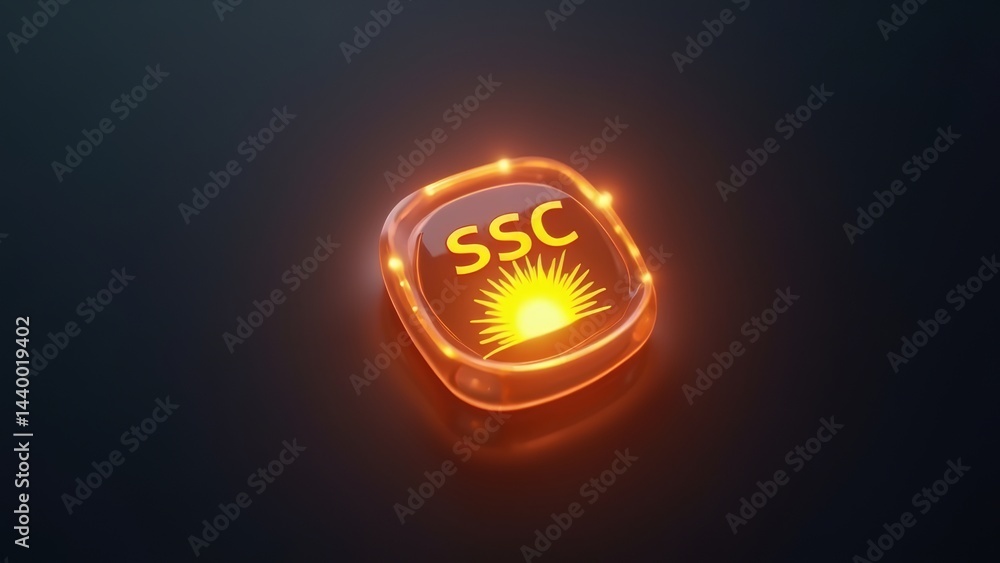 Naklejka premium ESC logo art image