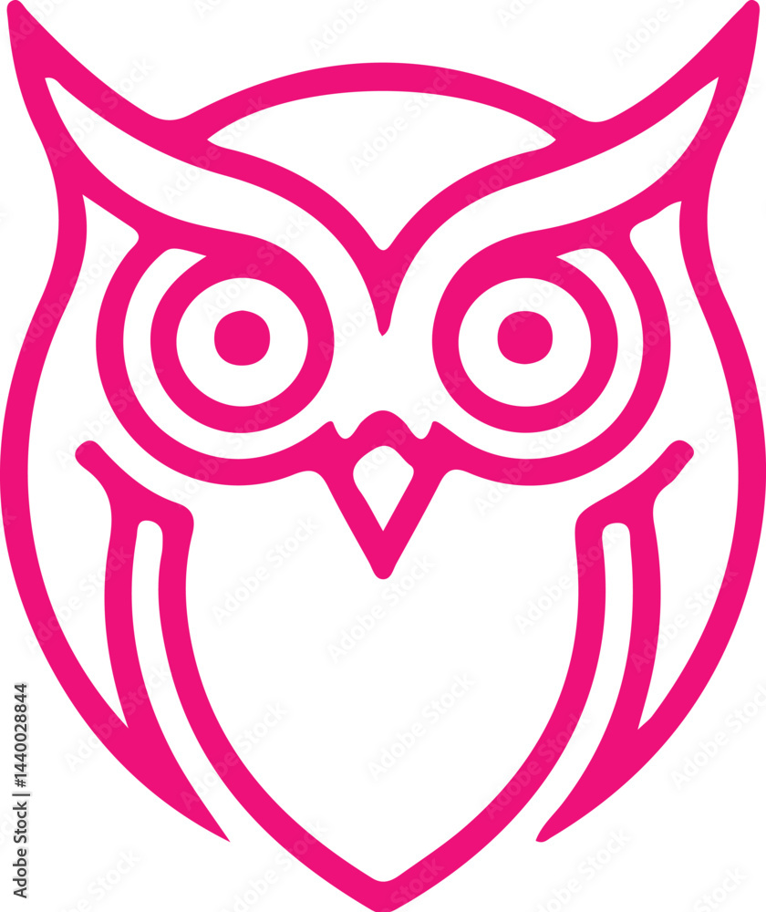 Naklejka premium Owl simple icon. Vector ICON all icon Viktor 