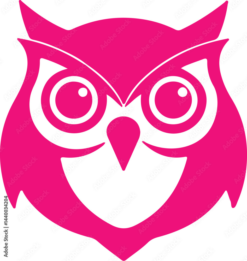 Obraz premium Owl simple icon. Vector ICON all icon Viktor