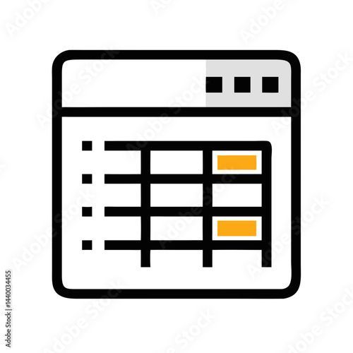 Calculator Icon: Financial Tool for Accounting, Mathematics and Calculation