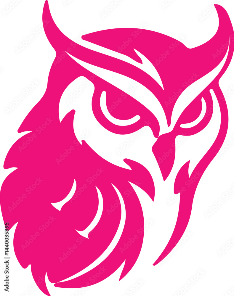 Naklejka premium Owl simple icon. Vector ICON all icon Viktor 