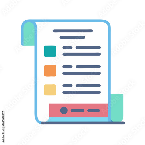 Colorful Checklist Icon: Task Management, To-Do List, Organization, and Productivity