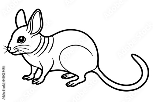 Elegant Jerboa Sketch
