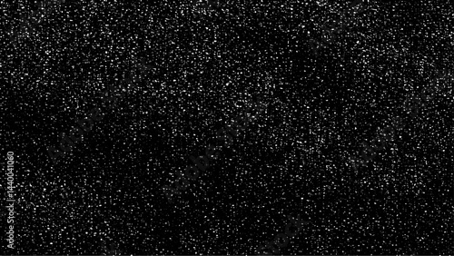 Dark texture with white noise from dust and small fragments, seamless coarse gritty film grain texture photo overlay, white noise gritty sandy grunge textured and background
