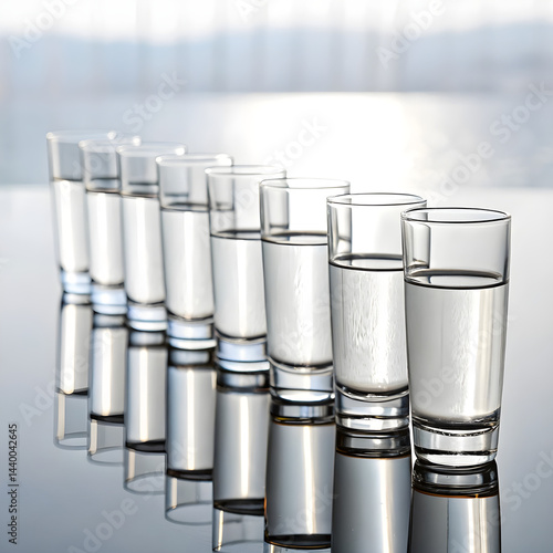 8 glasses of water
