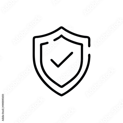 Free Download shield with checkmark protection on white background for web and graphic design - GFXLoad