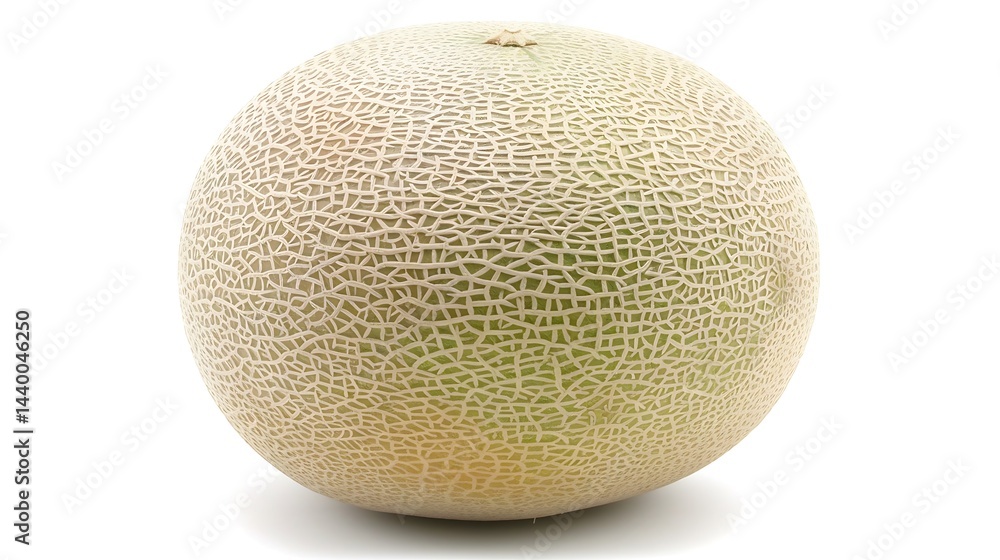 Studio Shot of a Whole Cantaloupe Exhibiting its Distinctive Textured Surface Studio Shot of a Whole Cantaloupe Exhibiting its Distinctive Textured Surface
