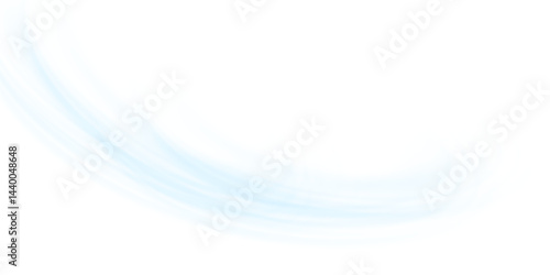 Air flow Isolated PNG and vector isolated. Effect of winter air and wind stream waves effect in blue color.