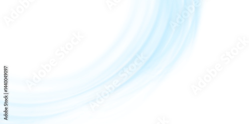 Air flow Isolated PNG and vector isolated. Effect of winter air and wind stream waves effect in blue color.