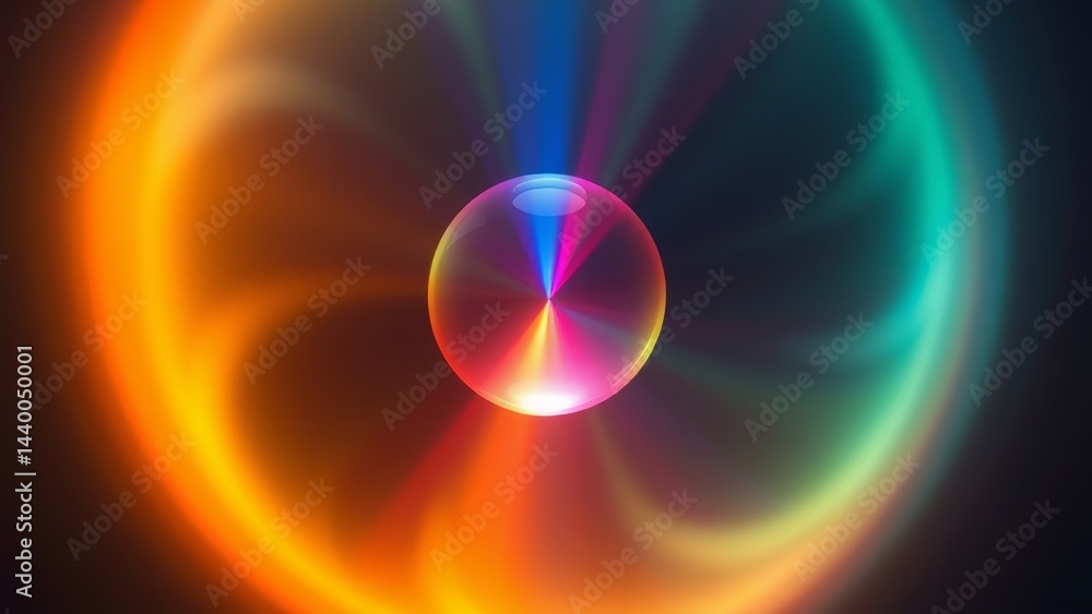 Rotating glowing sphere image Rotating glowing sphere image