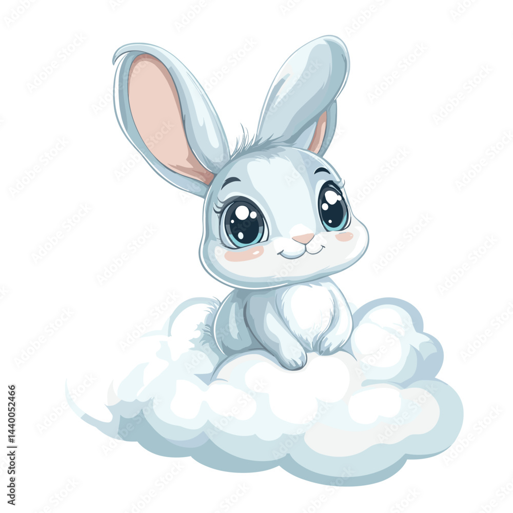 Obraz premium easter bunny with a white background