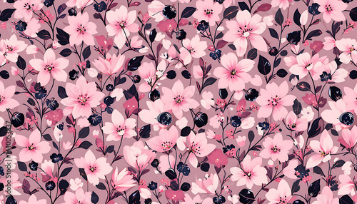 Soft pastel floral illustration featuring blooming flowers on a white background. Perfect for spring designs, wedding invites, or nature-inspired projects.