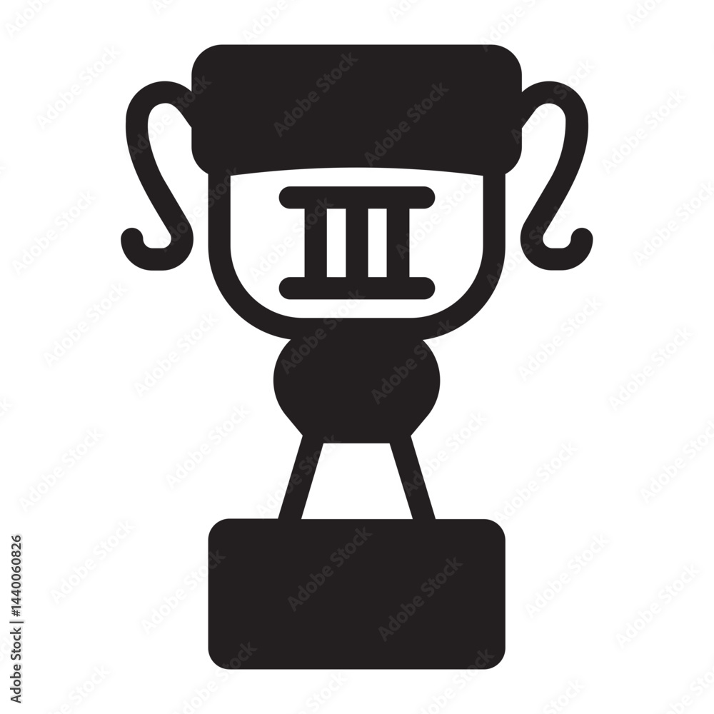 trophy glyph icon trophy glyph icon