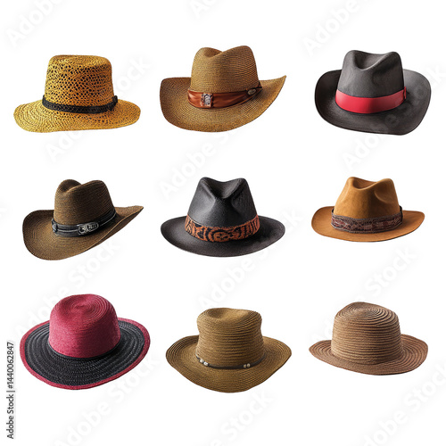 Wallpaper Mural Variety of Stylish Hats Torontodigital.ca