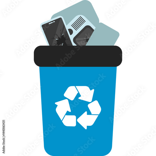E Waste Trash Bin