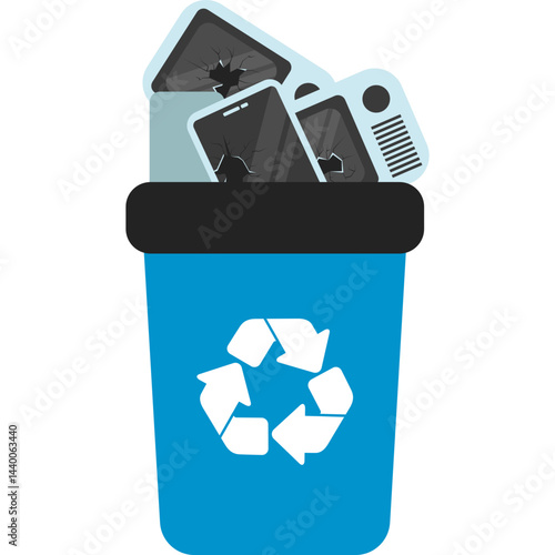 E Waste Trash Bin