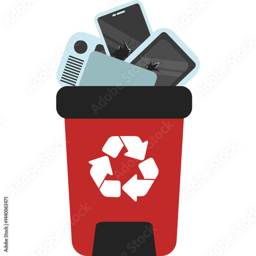 E Waste Trash Bin