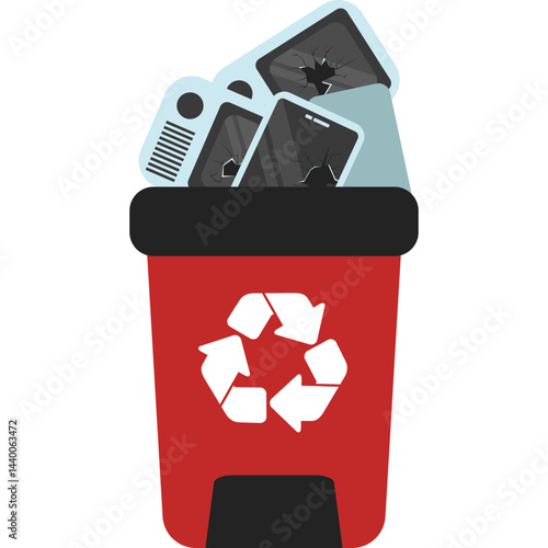 E Waste Trash Bin