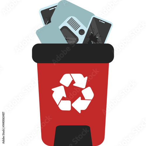 E Waste Trash Bin