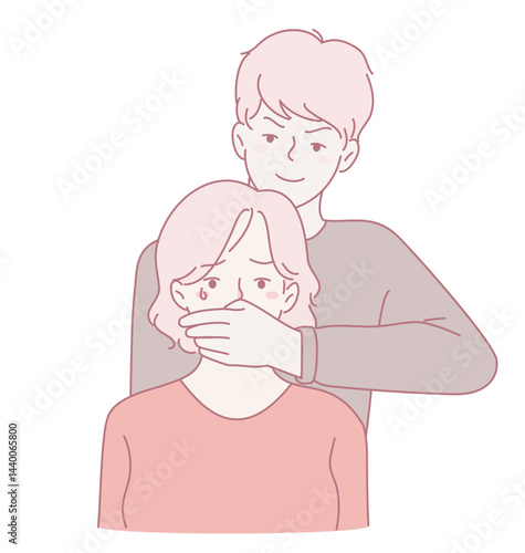 An illustrative piece capturing a tense and complex interaction between two characters within a subtle emotional moment